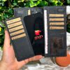 Telefon Bölmeli Mıknatıslı Cüzdan Ve Kartlık Deri Siyah 1047