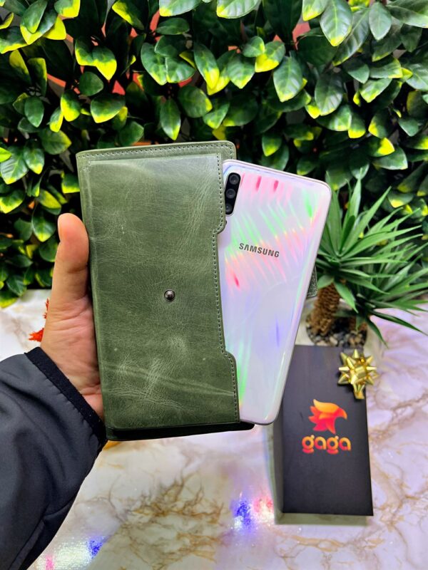 Venice Yeşil Çıtçıtlı Tutamaçlı Telefon Bölmeli Cüzdan 1040 - Görsel 4